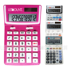 Calculadora de área de trabalho de 12 dígitos Dual Power com função de imposto opcional (LC227T-1)